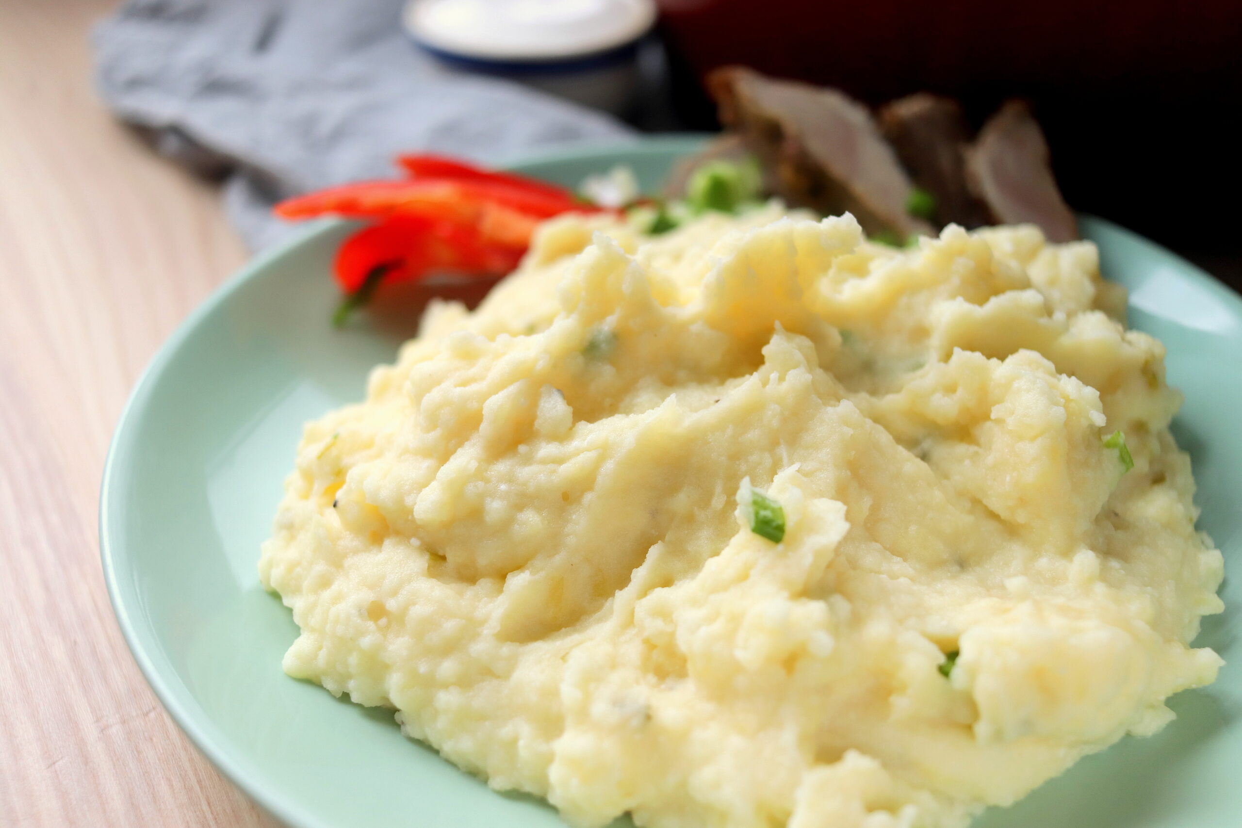 Easy Baked Dutch Oven Mashed Potatoes with Cream Cheese