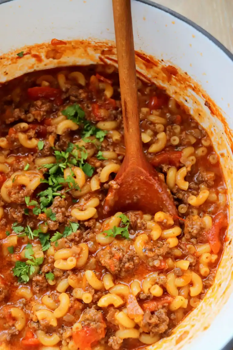 Old School Dutch Oven American Goulash Recipe
