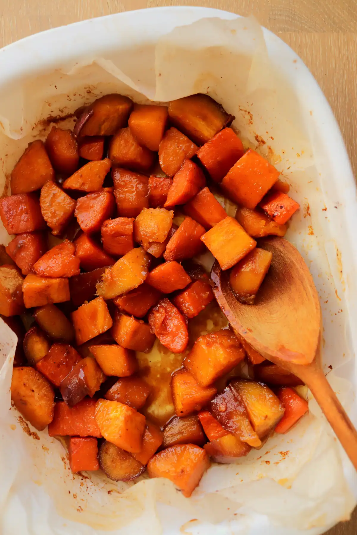 Tender Dutch Oven Sweet Potatoes with Brown Sugar Glaze